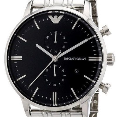 エンポリオアルマーニ腕時計/メンズ/AR0389/ブラックダイアル 