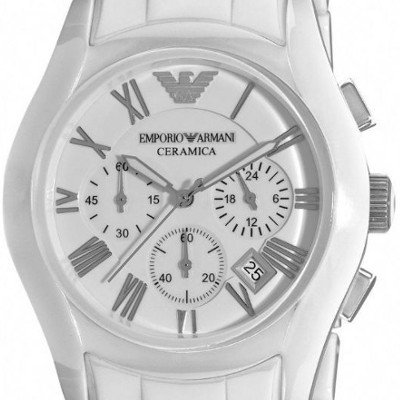 エンポリオアルマーニ腕時計/メンズ/AR1403/ホワイトダイアル/セラミカ 
