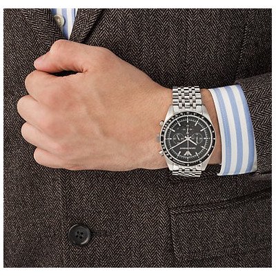 バター濃いめエンポリオアルマーニ 腕時計 メンズ クロノグラフ AR5988 ブラック