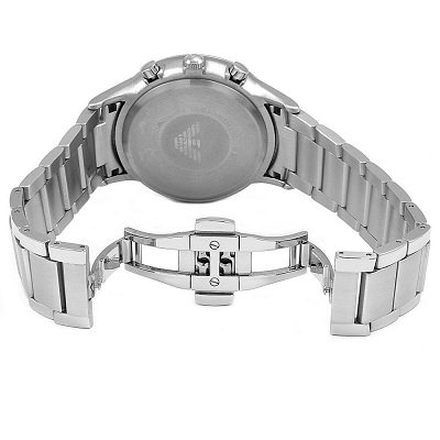 エンポリオ・アルマーニ EMPORIO ARMANI 腕時計 メンズ AR2448 レナト 43mm RENATO 43mm クオーツ ブルーxシルバー アナログ表示