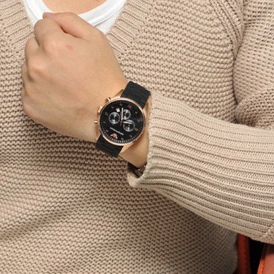 エンポリオアルマーニ腕時計/メンズ/AR5905/ブラックダイアル/スポーツ 