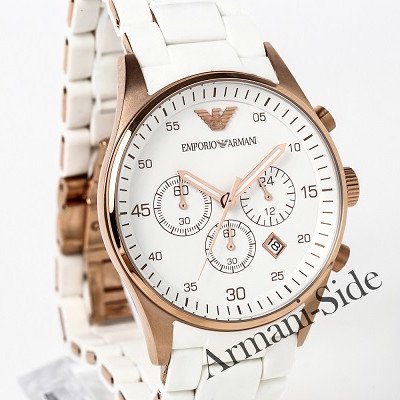 エンポリオアルマーニ腕時計/メンズ/AR5919/ホワイトダイアル 