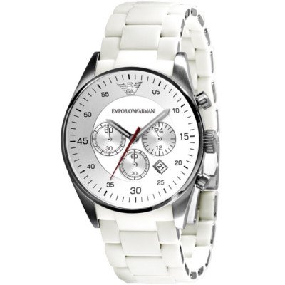 エンポリオアルマーニ腕時計/メンズ/AR5859/ホワイトダイアル/スポーツ