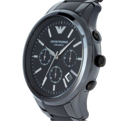 エンポリオアルマーニ腕時計/メンズ/AR1452/ブラックダイアル/セラミカ 