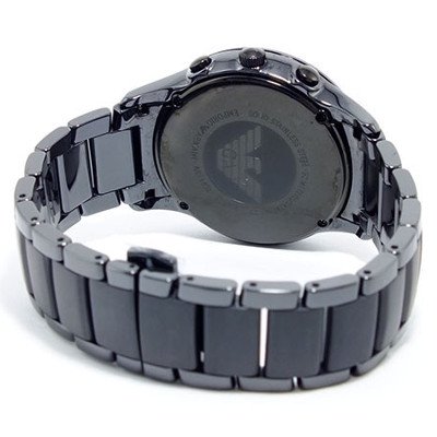 エンポリオアルマーニ腕時計/メンズ/AR1452/ブラックダイアル/セラミカ/アップライトバーインデックス - 【Armani-Side】