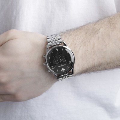 雑誌掲載モデル】エンポリオアルマーニ腕時計/メンズ/AR1863/ブラック ...