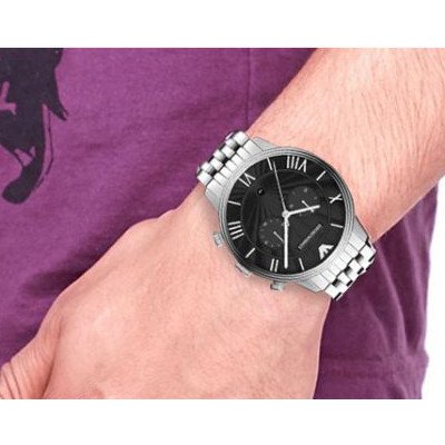 エンポリオアルマーニ腕時計/メンズ/AR1617/ブラックダイアル 