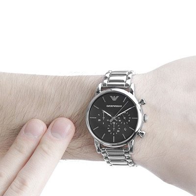 エンポリオアルマーニ腕時計/メンズ/AR1853/ブラックダイアル/クラシック - 【Armani-Side】