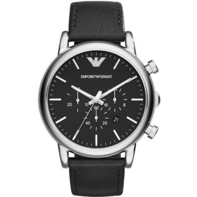 エンポリオアルマーニ腕時計/メンズ/AR1828/ブラックダイアル/ブラック
