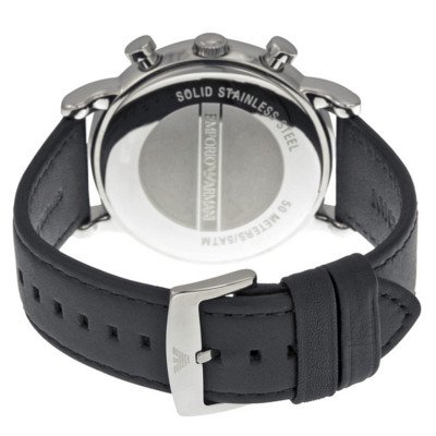 エンポリオアルマーニ腕時計/メンズ/AR1828/ブラックダイアル/ブラック 