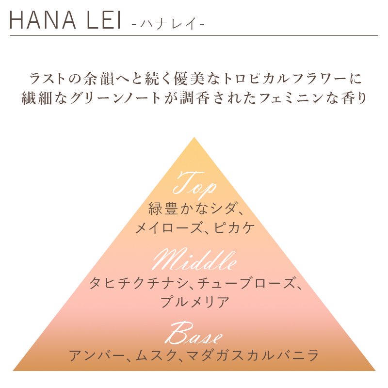 Hana Lei - ハナレイ／ルームディフューザー500mL | Antica Farmacista - アンティカファルマシスタ 日本公式サイト