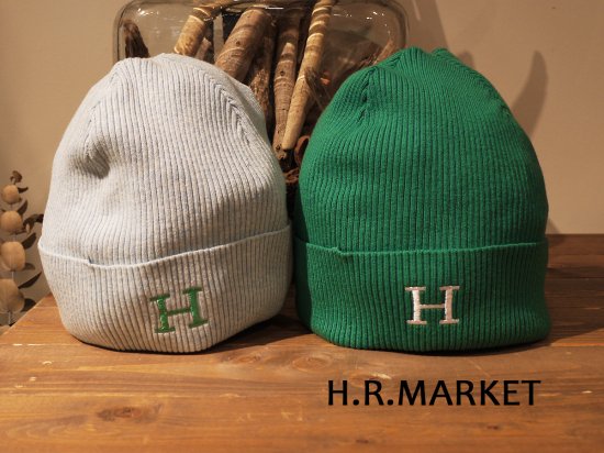 H.R.MARKET/ソフトコットンHエンブロイダリーニットキャップ ...