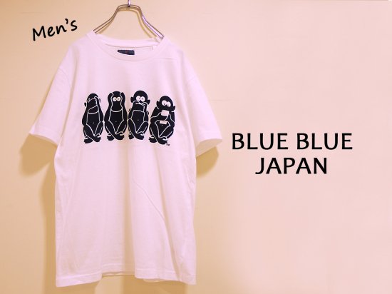 BLUE BLUE JAPAN/4モンキーズインディゴTシャツ (700082875