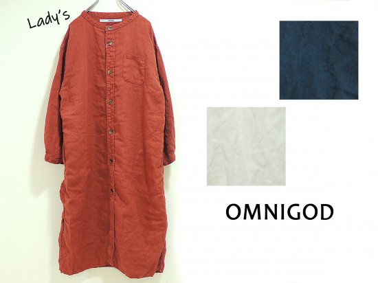 OMNIGOD/麻キャンバス ワンピース (57-0620X)【20％OFF】 - ハリーズストア バイ  ブラウニーズ【正規取扱店・通販】ハリウッドランチマーケット・ストレッチフライス・ブルーブルー・ボヘミアンズ・オムニゴッド ・グランママドーター・ハーベスティ・サキュウ