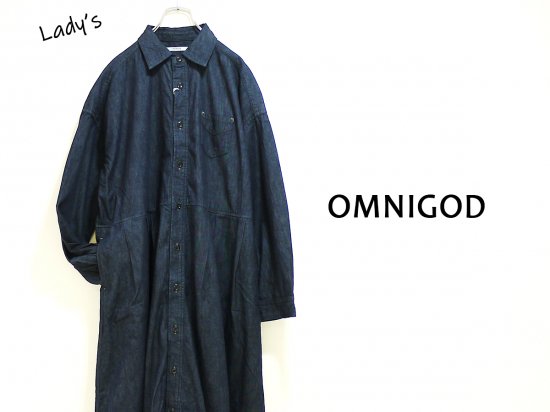 OMNIGOD/5.5ozデニムワイドワークドレス col.298 (57-0576E