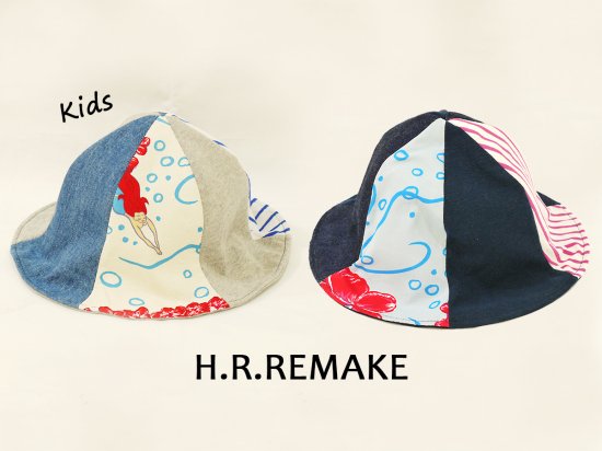 H.R.REMAKE/クレイジーパターン リバーシブル チューリップハット
