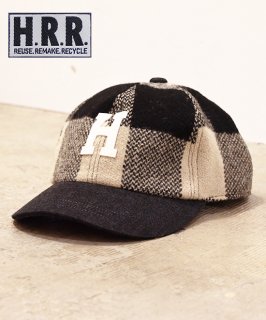 H.R.REMAKE ウールバッファローチェックHワッペン BB CAP (700085505)