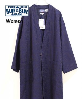 BLUE BLUE JAPAN
インディゴ クサキジャカード キモノコート (700085102)