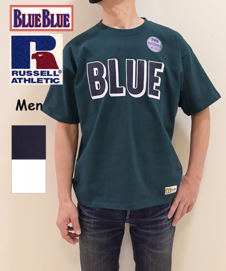 RUSSELL・BLUEBLUE ビッグBLUE 3D ロゴ Tシャツ (700085363