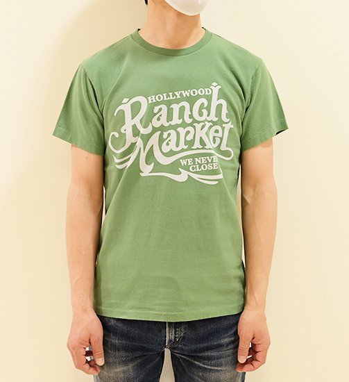 HOLLYWOOD RANCH MARKET オールドスクエアロゴ Tシャツ 700086448