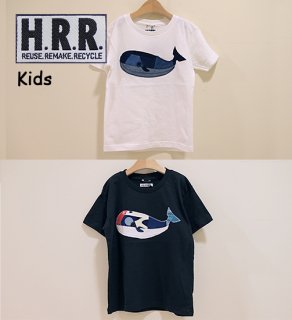 H.R.REMAKE キッズ クジラパッチ Tシャツ 700086529