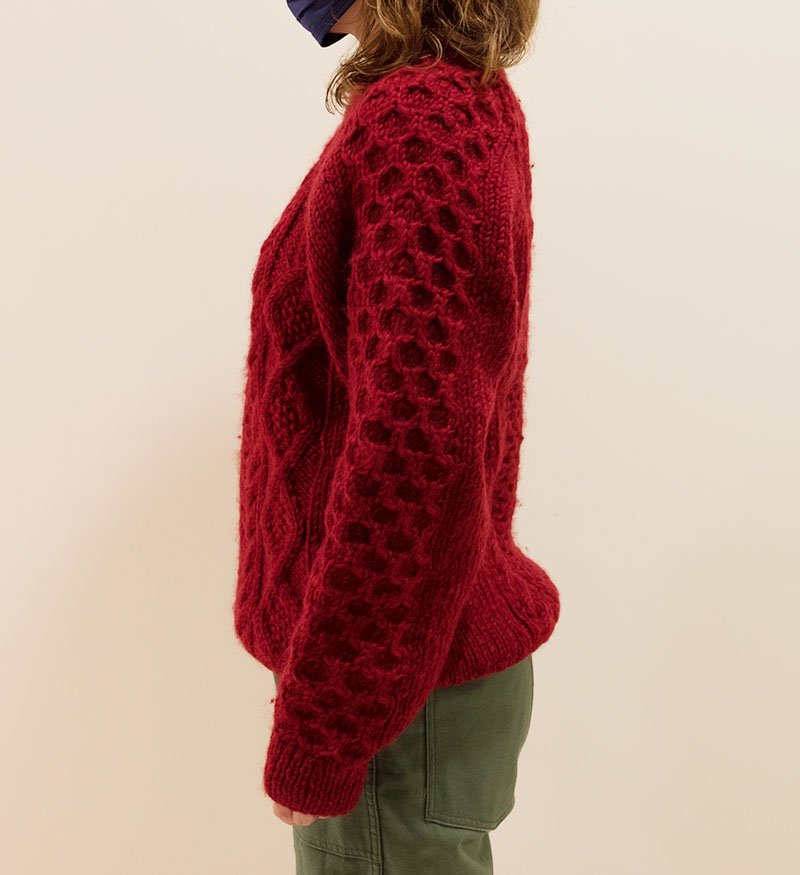 HARVESTY/women/CABLE KNIT PULLOVER 手編みケーブルニット プルオーバー/A62102【正規取扱店・通販】ハリーズストア  バイ ブラウニーズ