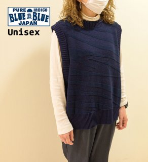 BLUE BLUE JAPAN / 
インディゴコットン トラジャカード ユニセックス ベスト 1000433
