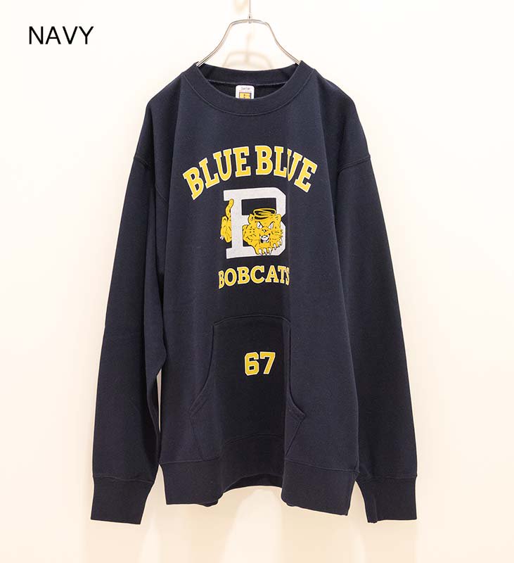 RUSSELL・BLUE BLUE / RUSSELL BLUEBLUE ボブキャッツ 67 クルーネック 