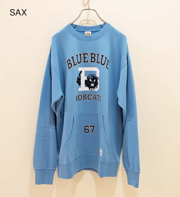 RUSSELL・BLUE BLUE / RUSSELL BLUEBLUE ボブキャッツ 67 クルーネック