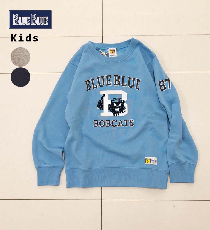 RUSSELL・BLUE BLUE / RUSSELL BLUEBLUE キッズ ボブキャッツ 67 クルーネック スウェット  1000825【正規取扱店・通販】ハリーズストア バイ ブラウニーズ HARRY's STORE by Brownies