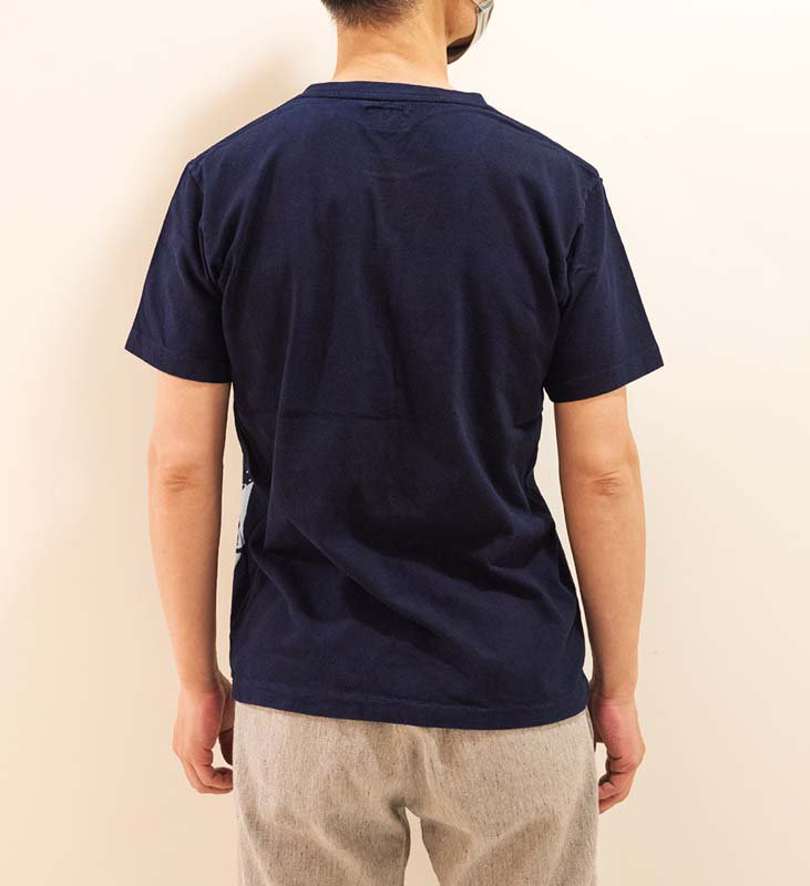 BLUE BLUE JAPAN / タケトラバッセン インディゴ Ｔシャツ men 1000454