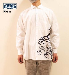 BLUE BLUE JAPAN / ブロード タケトラ ロングスリーブシャツ men 1000438