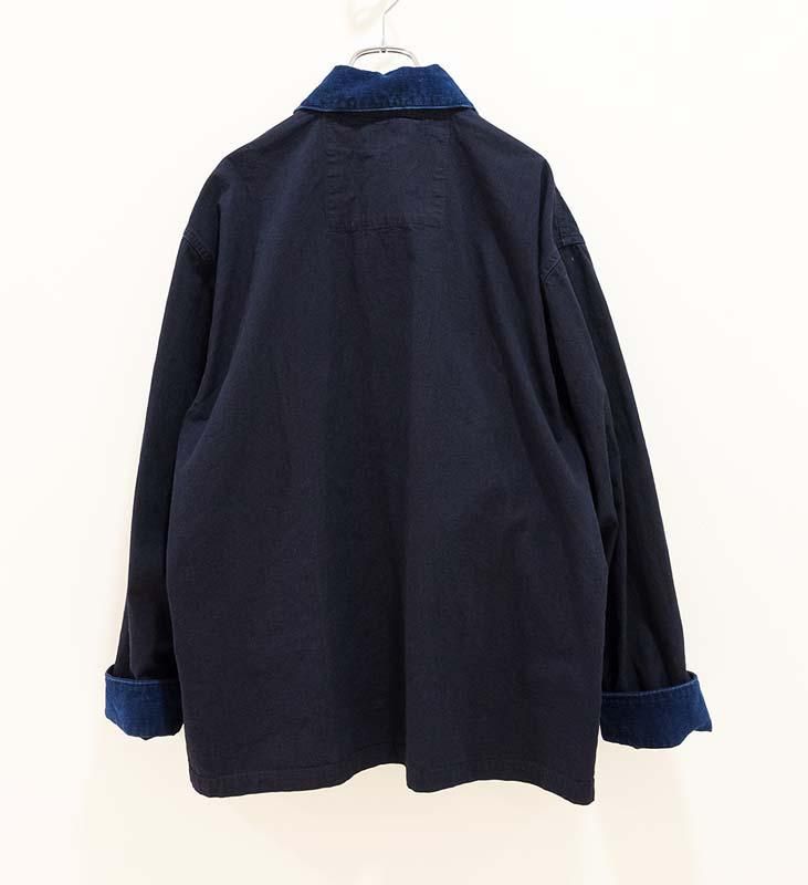 新品 BLUE BLUE 2022SS インディゴマツリクロスジャケット 3/L 新品 BLUE BLUE 2022SS インディゴマツリクロスジャケット 3/L
