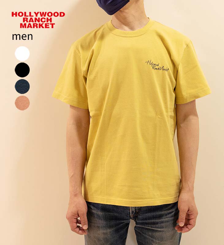 ハリウッドランチマーケット オーガニックコットン HRMエンブロイダリー Tシャツ メンズ 1003415【正規取扱店・通販】ハリーズストア バイ  ブラウニーズ HARRYs STORE by Brownies