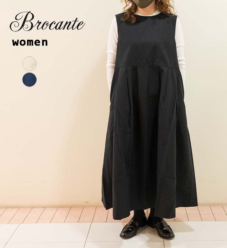 Brocante ブロカント綿麻撥水ローン ソンモンシュワンピース women