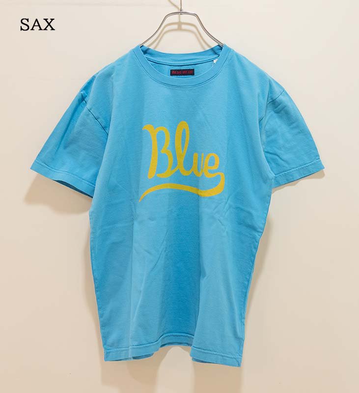 M13【DIST RICT】ハリウッド プリントＴシャツ【メンズXL】ブルー - T