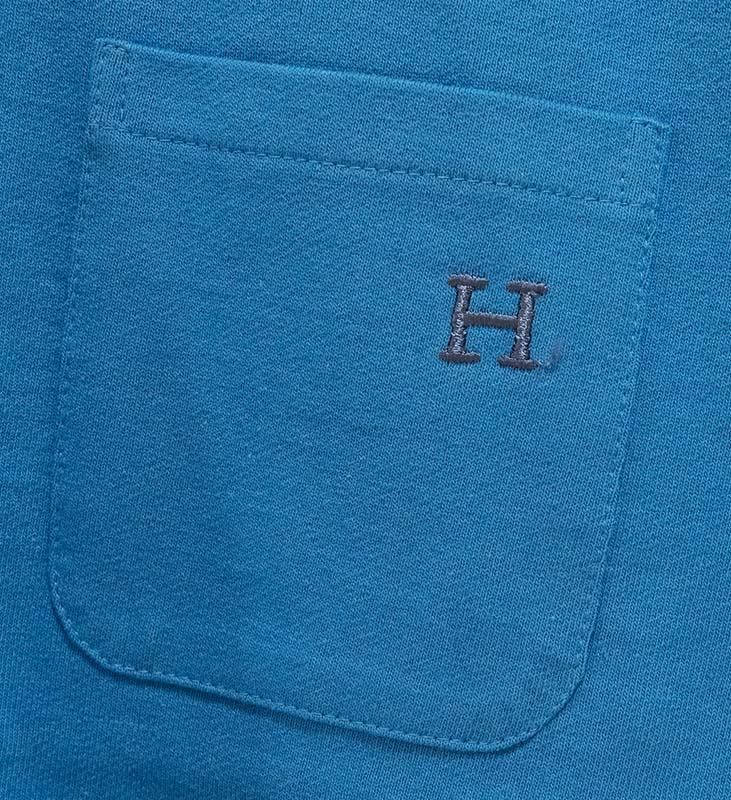 ハリウッドランチマーケット Hエンブロイダリー ラウンドヘムTシャツ