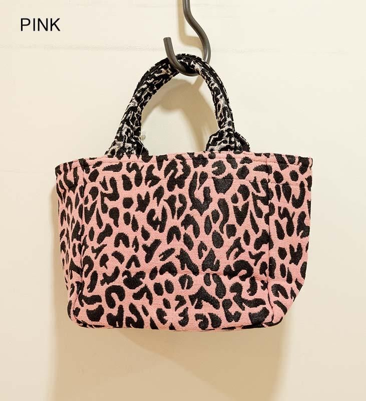 ビンドゥ レオパードジャガード エクストラスモール トートバッグ BBB