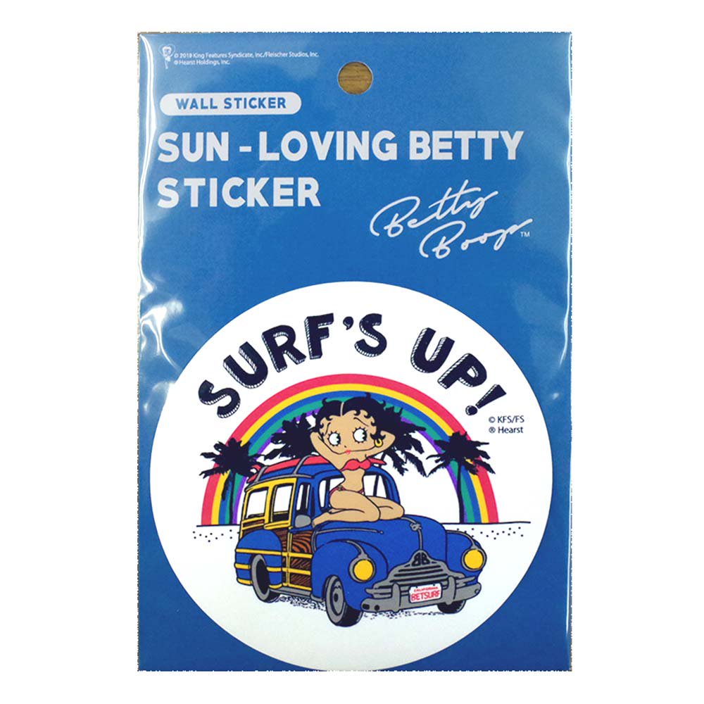 SUN-LOVING ベティーステッカー（SURF'S　UP）SLBT01　BB