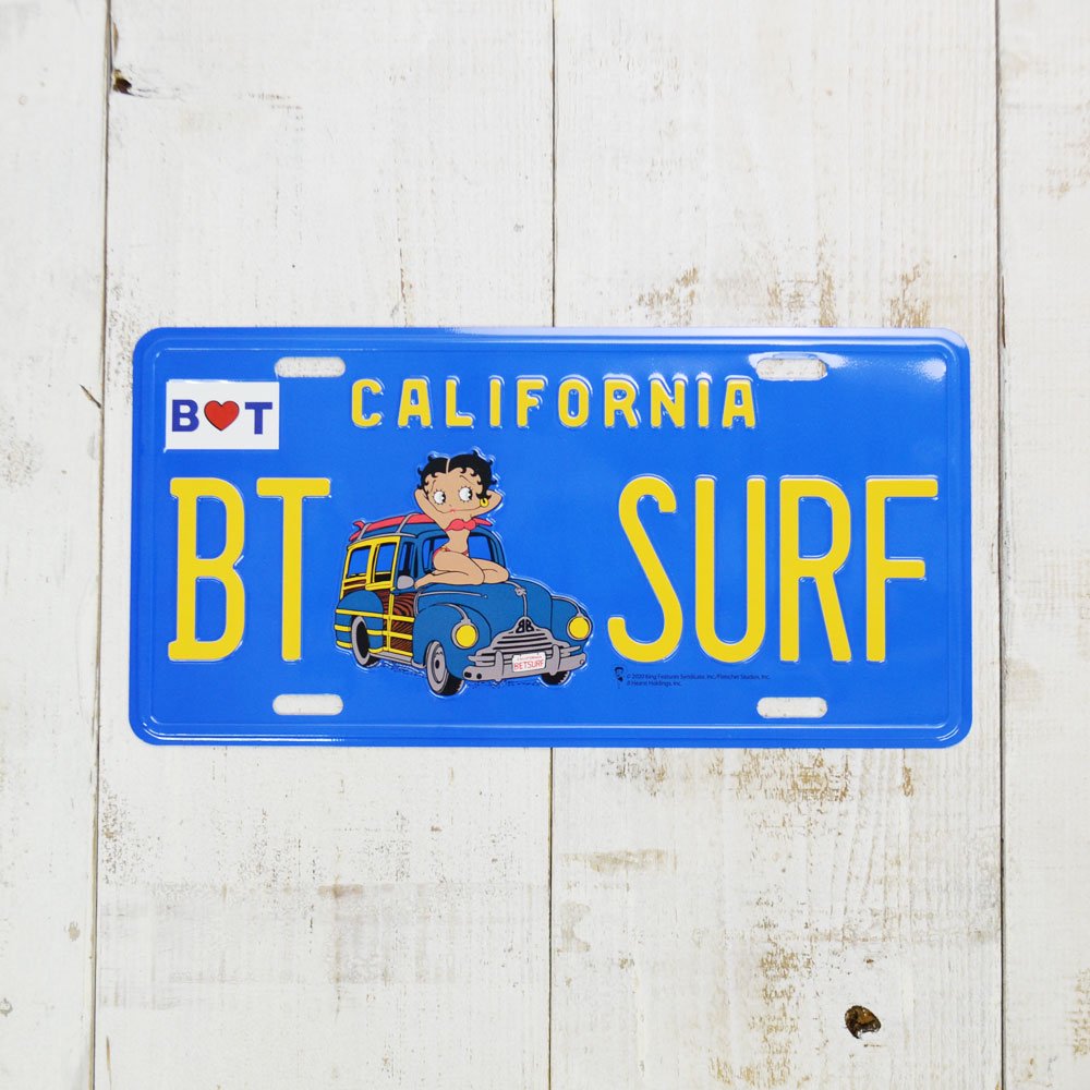  CM-PLATE/BETYY LICENSE PLATE　BT-SURF　BB グッズ