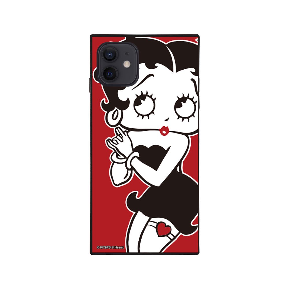  iPhone12/12pro対応ガラスケース（RED GIRL）GLS-003-12PR-RD　BB グッズ