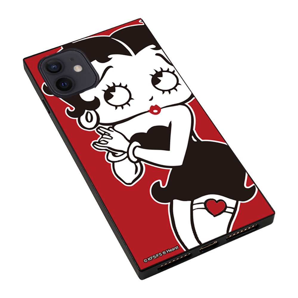 iPhone12/12pro対応ガラスケース（RED GIRL）GLS-003-12PR-RD　BB
