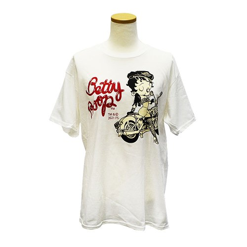 Tシャツ　（バイク）　ホワイト　L　　BB