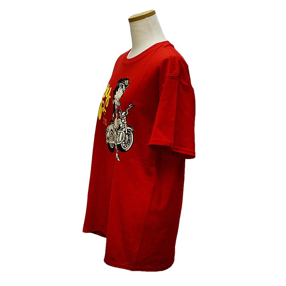 Tシャツ （バイク） レッド XL BB - ベティー ブープ グッズ