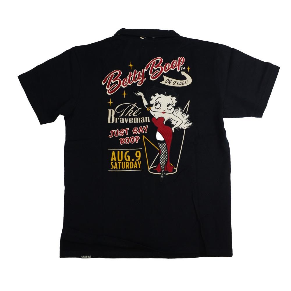 天竺半袖ポロシャツ（ブラック）L BBB-2321 BB - ベティー ブープ