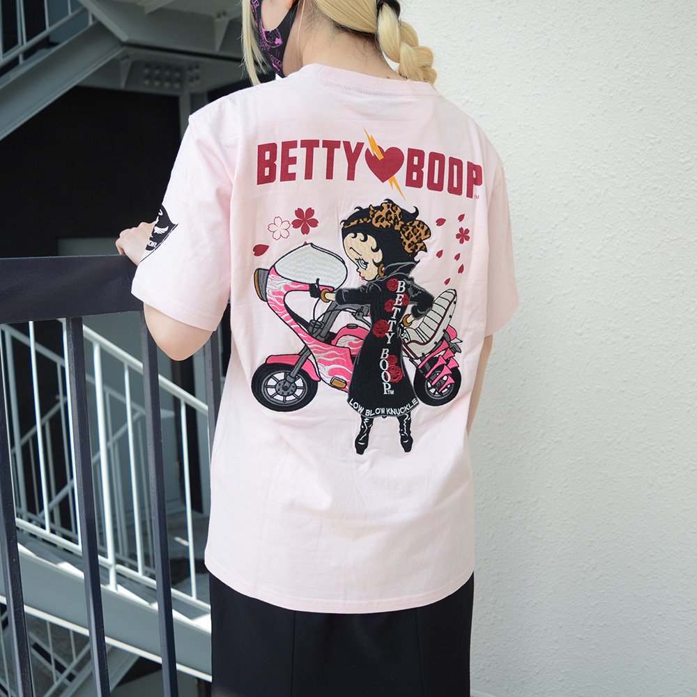 レオパードリボン特攻服　Betty Tee　（ピンク）　M　523870　BB - ベティー ブープ　グッズ　公式オンラインショップ