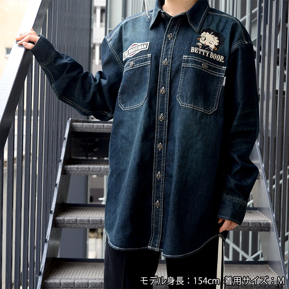 オーバーサイズシャツ （INDIGO DENIM） M BBB-2347 BB - ベティー