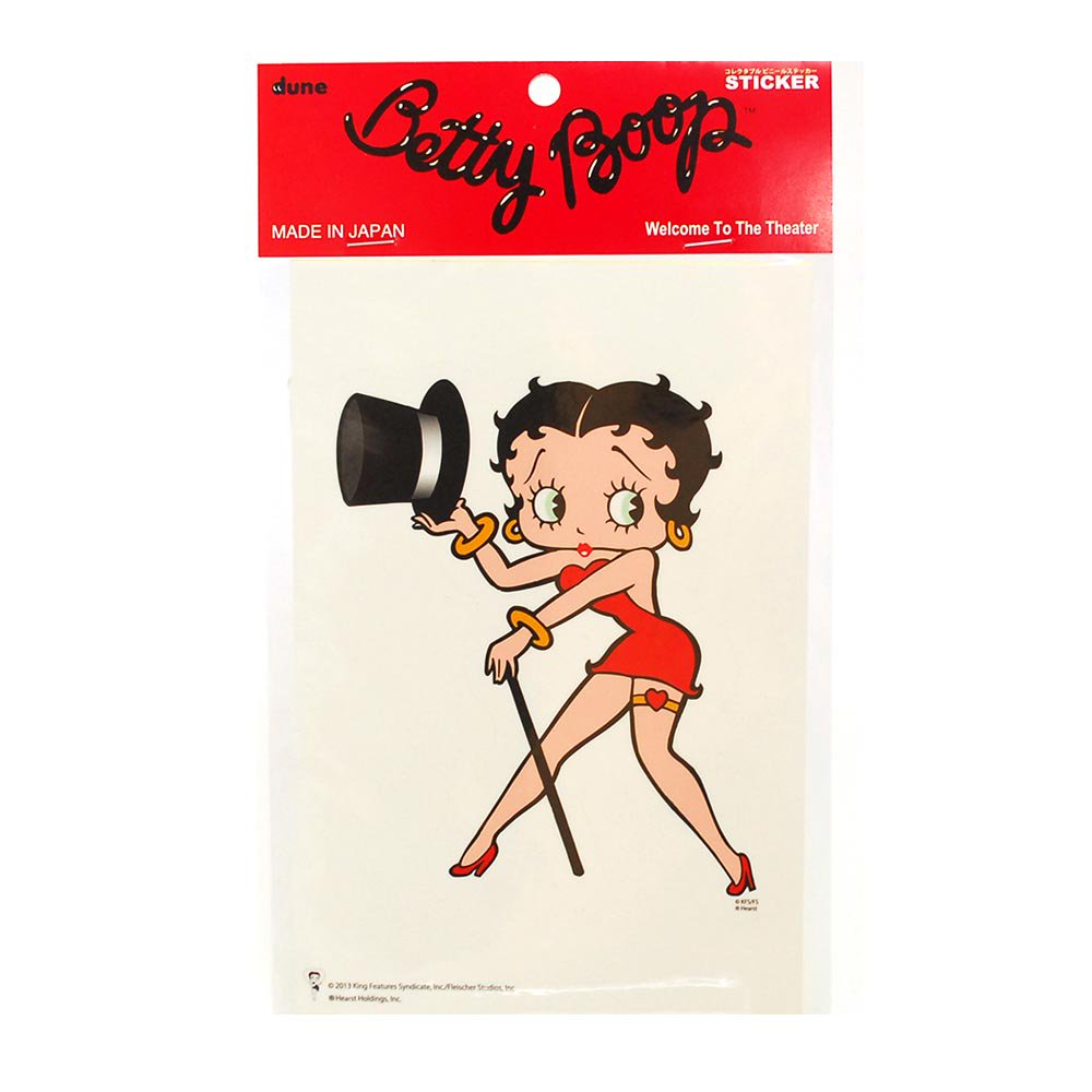 Betty Boop ステッカー【Welcome To The Theater】 BB - ベティー ブープ グッズ 公式オンラインショップ