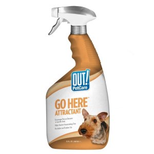【Out! PetCare】犬用 トイレトレーニング補助スプレー トイレしつけ フェロモン 天然素材｜大容量945ml