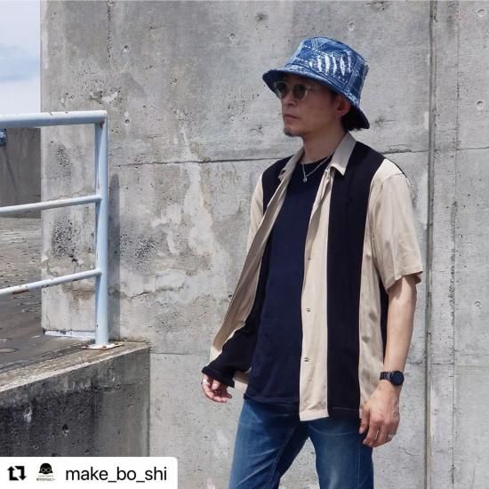 574.デニムリメイクバケットハット - 大きいサイズの帽子屋さん ポピンズ